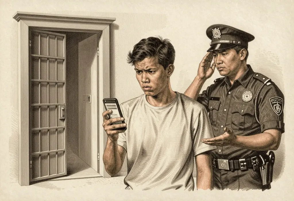 Can an online lending app have me arrested for an unpaid loan?